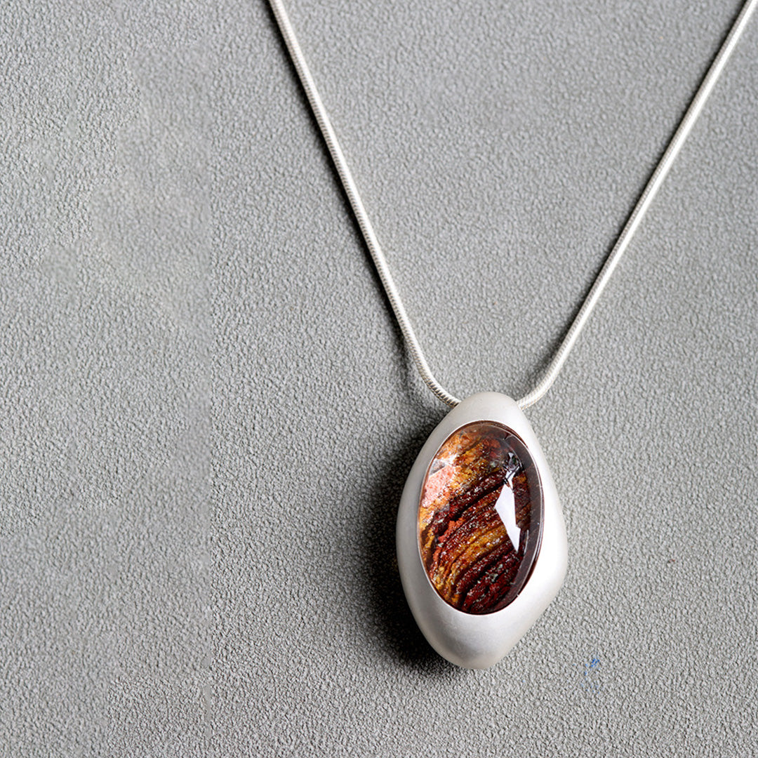Inner Renewal Unique Phantom Quartz Layered Pendant