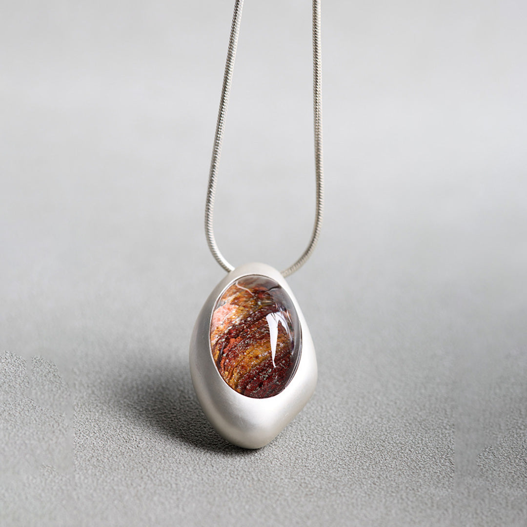 Inner Renewal Unique Phantom Quartz Layered Pendant