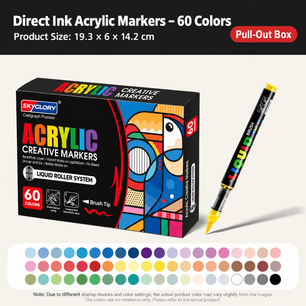 High-Volume Fast Coloring Acrylic Markers for DIY