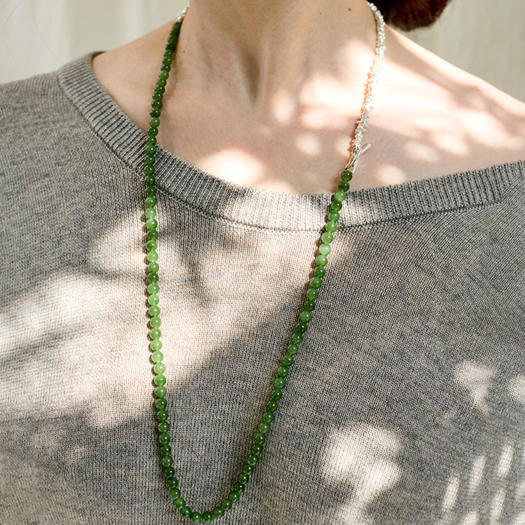 Prosperity Gem Hetian Jade Seed Necklace