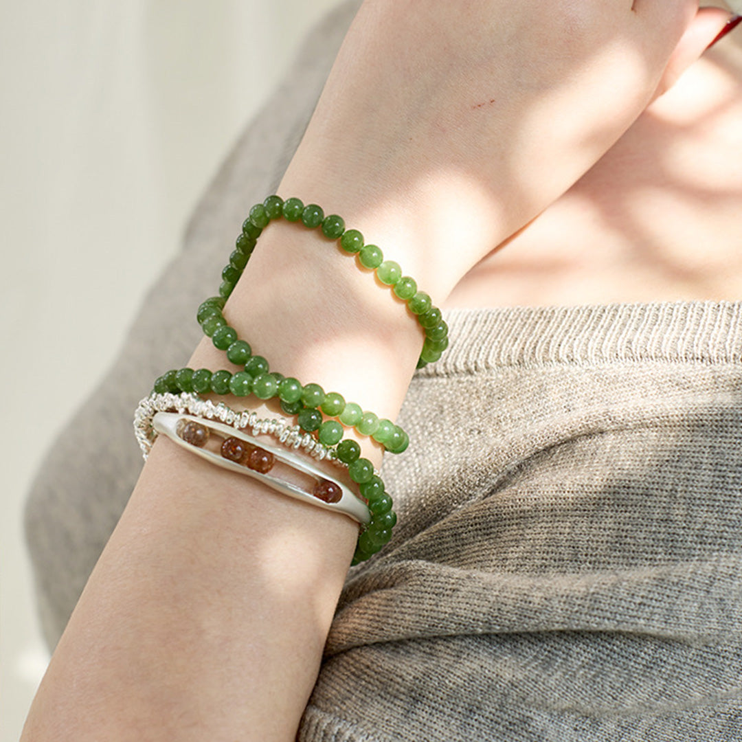 Prosperity Gem Hetian Jade Seed Necklace