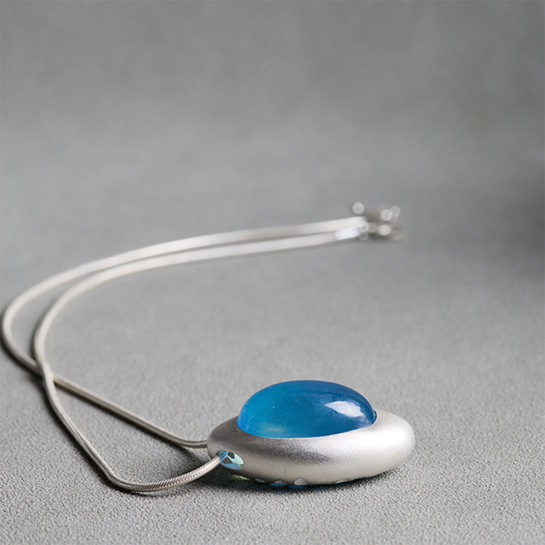 Ocean Charm Limited Aquamarine Crystal Pendant