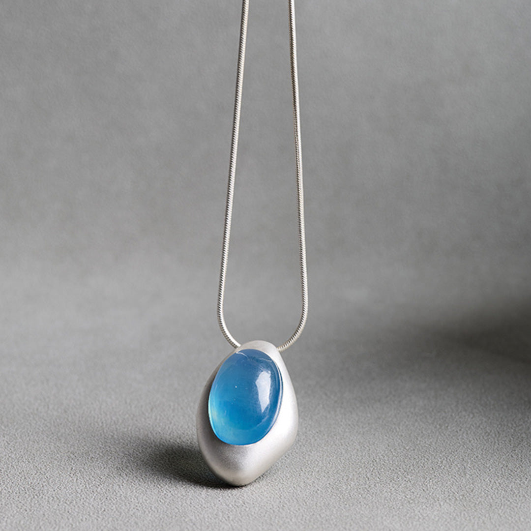 Ocean Charm Limited Aquamarine Crystal Pendant