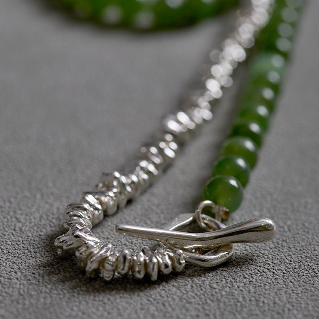 Prosperity Gem Hetian Jade Seed Necklace