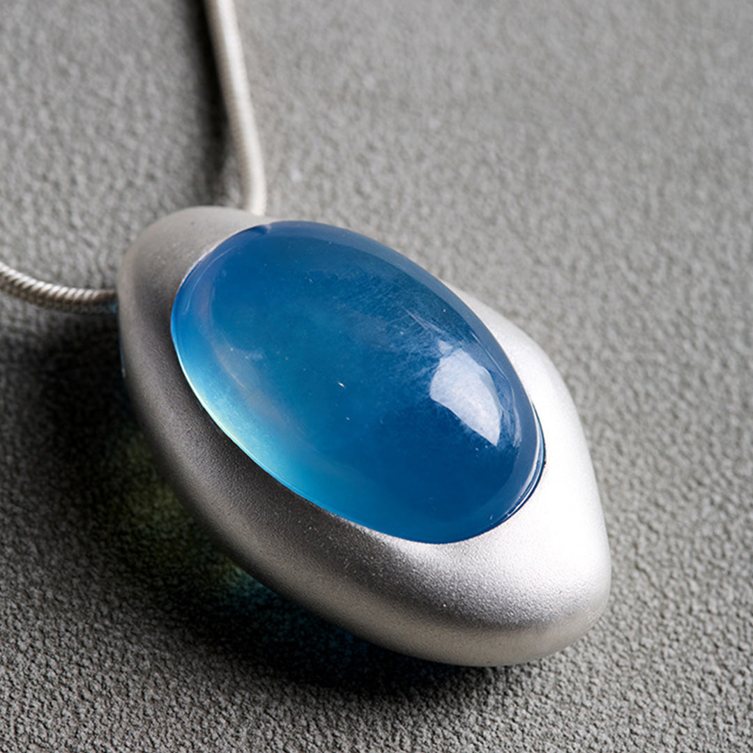 Ocean Charm Limited Aquamarine Crystal Pendant