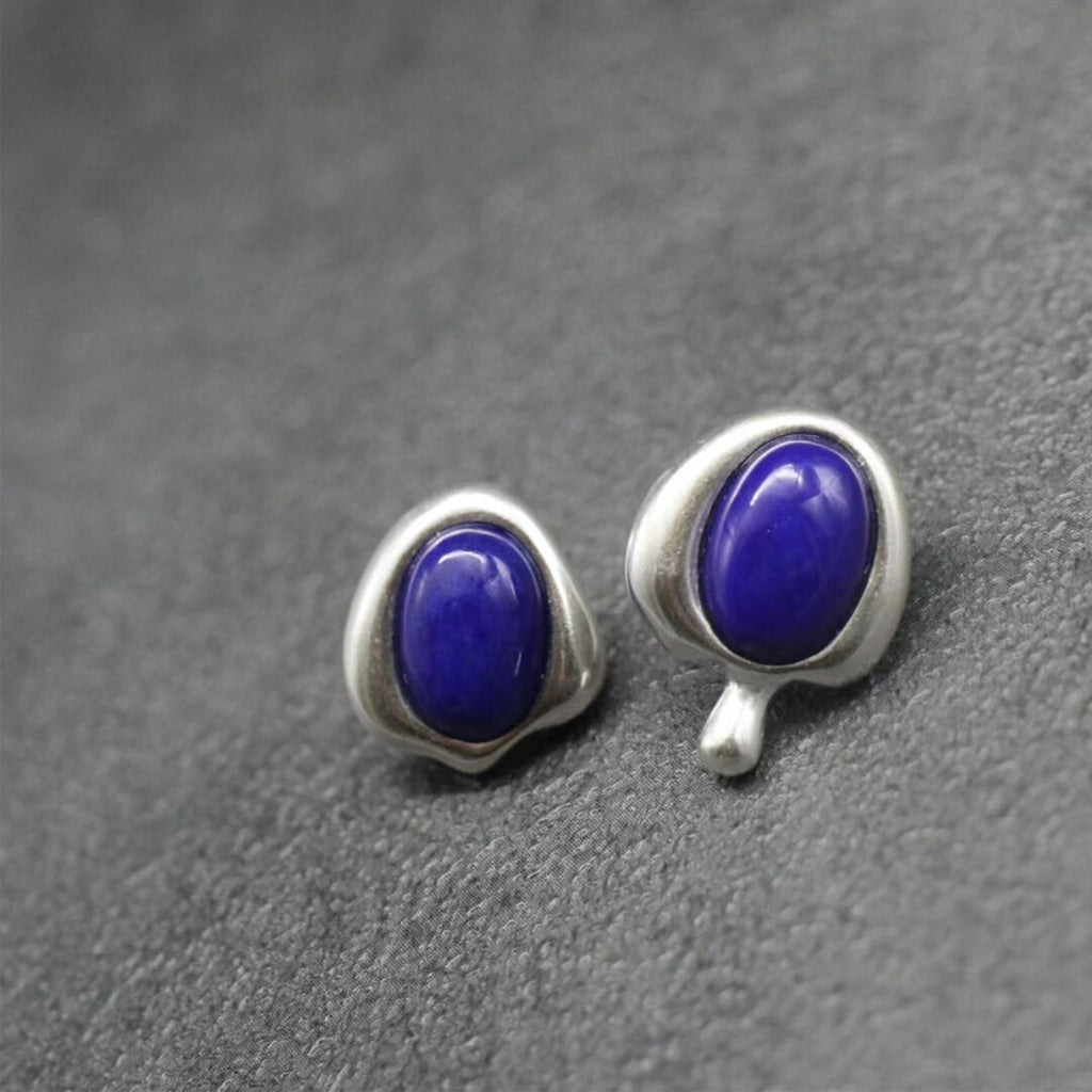 Intuition Gem Rare Lapis Lazuli Stud Earrings