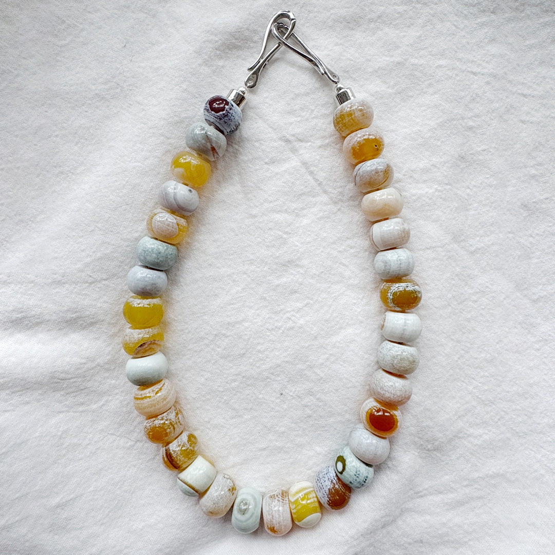 Sunbeam Energy Rainbow Agate Beaded Necklace