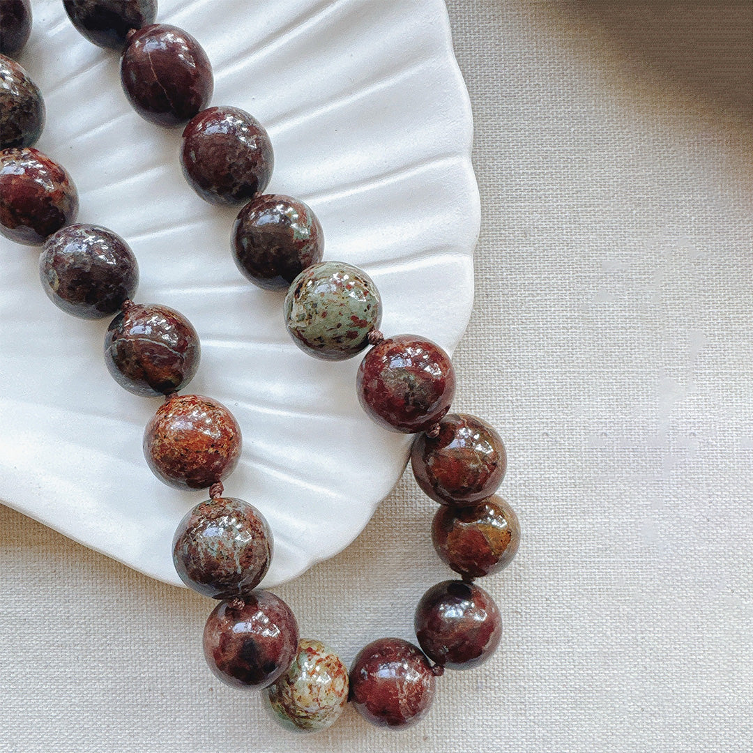 Earth Canvas Picasso Stone Beaded Necklace