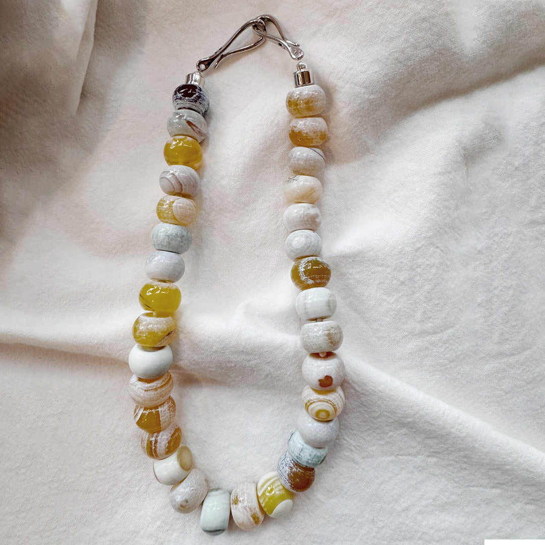 Sunbeam Energy Rainbow Agate Beaded Necklace