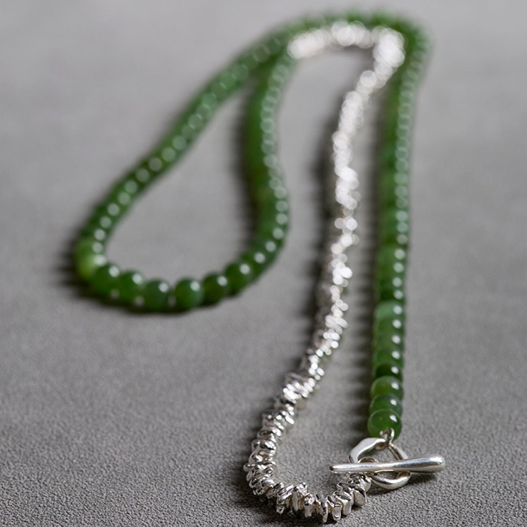 Prosperity Gem Hetian Jade Seed Necklace