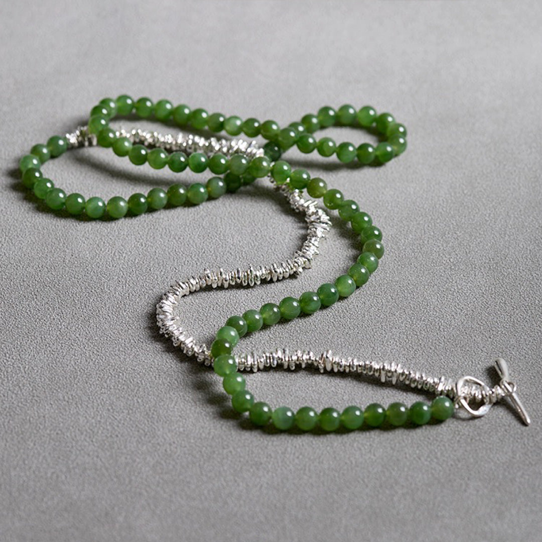 Prosperity Gem Hetian Jade Seed Necklace