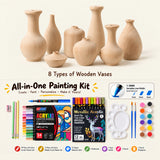 Paint Your Own Wooden Vase Set Kit
