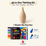 Paint Your Own Wooden Vase Set Kit