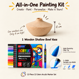 Paint Your Own Wooden Vase Set Kit