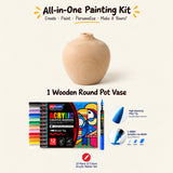 Paint Your Own Wooden Vase Set Kit