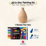 Paint Your Own Wooden Vase Set Kit